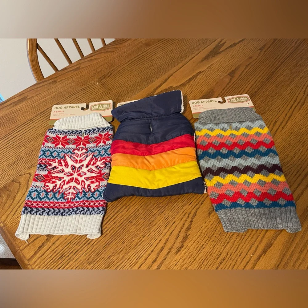 Dog outfit clothing bundle of 3 pieces